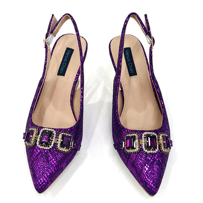 Newest Style Teal Sky Color Platform Design Peep Toe Ladies Shoes Matching Bag Set For Mature Women Heel Party Pump