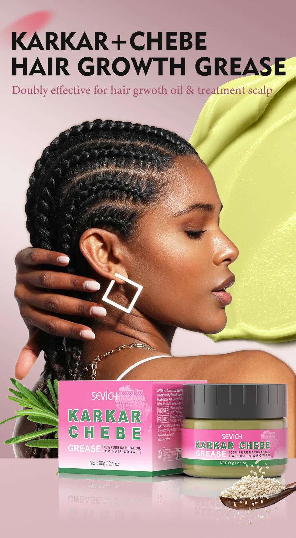 Hair Growth Essential Oil Hair Batana Faster Strengthening Oil Hair Africa Crazy Cream Repair Scalp Anti-hair loss Scalp Care