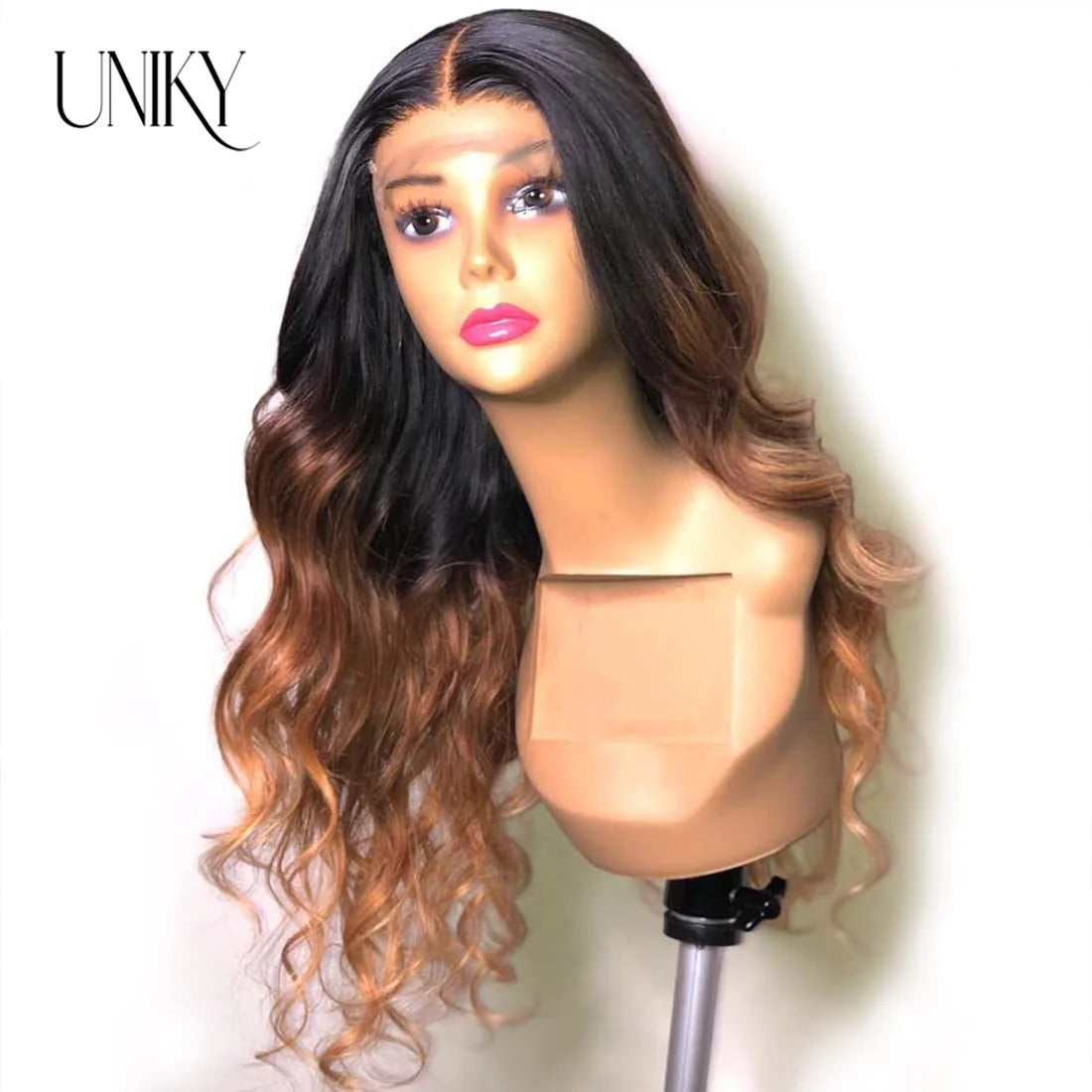 Body Wave 13x4 Lace Front Ombre Wig Human Hair Wig For Women Brazilian Blonde 1b/4/27/30 Lace Frontal Wig On Sale Clearance