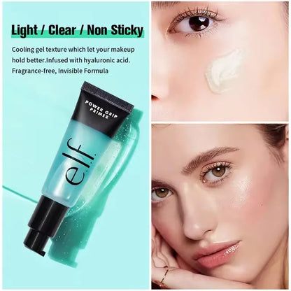 Elf Makeup Power Grip Dewy Setting Spray Brightening Primer Concealer Foundation Liquid Hydration Makeup Base Beauty Cosmetics