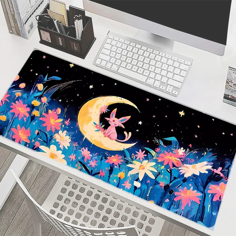 Kawaii Mouse Pad Pokemon Gengar Anime XXL Cute Girl Gabinete Gamer Computer Desk Mat Keyboard Pad PC Gaming Accessories Mousepad