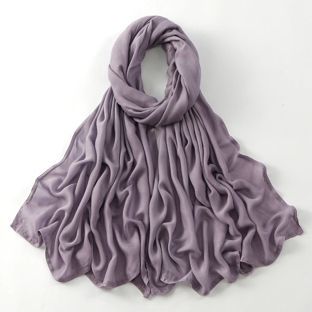 Fashion Muslim Hijab For Women Cotton Rayon Modal Hijab Scarf Solid Color Headscarf Wraps Islamic Headband Turban Veils 185*75CM