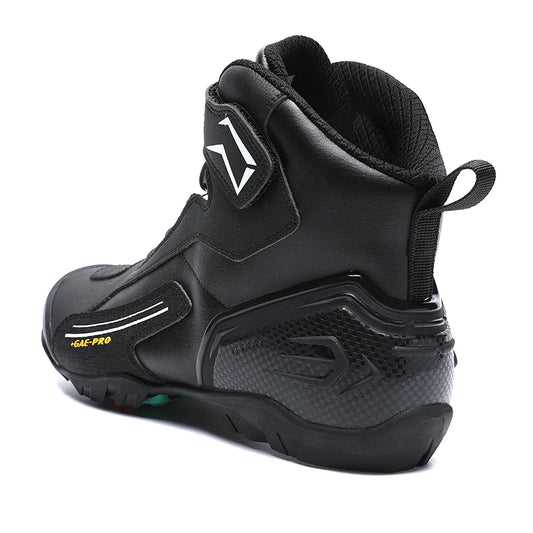 Riding Boots for Men Motorcycle New Leather Collision Avoidance Motos Shoes Anti Slip Wear-Resistant Motocross Protective Shoes