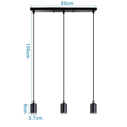 3 Heads Vintage Pendant Lights Wood Hanging Lamp Chandelier Industrial for Loft Dinning Living Room Kitchen Lighting Fixture LED
