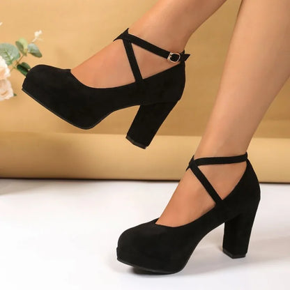 Women's High Heels  Shoes Dress Pumps Strap Heeled Party Wedding Office Shoes Female Big Size 2026