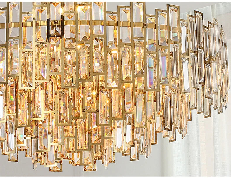 Luxury Crystal Ceiling Pendant Chandelier Lights Dining Room Chandeliers Lighting for Living Room Light Home Decor Lustre Salon