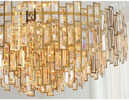 Luxury Crystal Ceiling Pendant Chandelier Lights Dining Room Chandeliers Lighting for Living Room Light Home Decor Lustre Salon