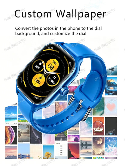 Men Women Smart Watch 2.01'' Waterproof Fitness Sports Watch Answer Call Sleep Sport Pedometer Information Alerts Smartwatch New