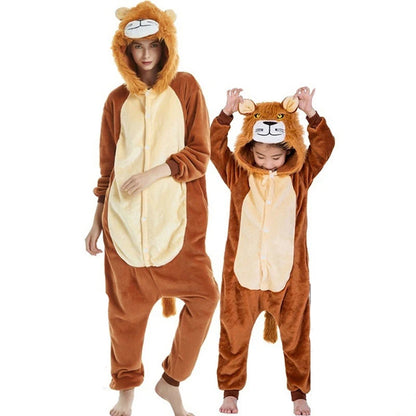 Kigurumi Unicorn Cartoon Onesies Kids Children Animal Pajamas Jumpsuits Women Men Sleepwear Onepiece Anime Cosplay Costumes