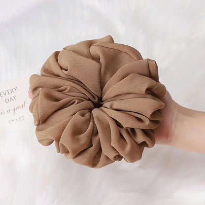 High Quality Extra Large Premium Oversize Malaysia Chiffon Big Size Muslim Hijab Scrunchies