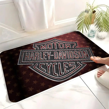 Motorcycle H-Harley D-Davidson Door Mat Kids Room Bedroom Decoration Balcony Anti-Slip Doormat Living Room Doormat Area Rug