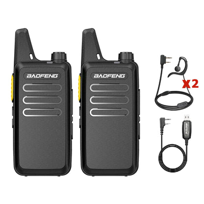 2/4PCS Mini Walkie Talkie Baofeng BF-T20D Portable Two Way Radio Charging USB VOX For BF-C9 BF-888S for Station Hotel Hunting