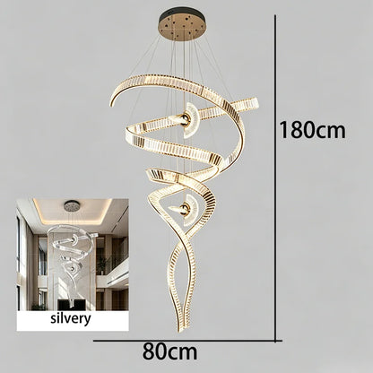 Nordic Home Decoration Stair Chandelier LED Pendant Lights Modern Ceiling Light Indoor Lighting Fixtures For Living Room Bedroom