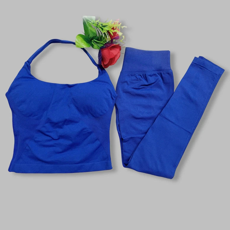 two pieces yoga outfits DF impact gym clothing fitness pants set DFNNYE woman Halter Top sports leggings Gym workout sets