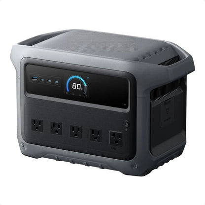Portable Power Station 2000W 3000W Peak Solar Generator Fast Charge 49 Min 1024Wh LiFePO4 Battery for Home Backup Power