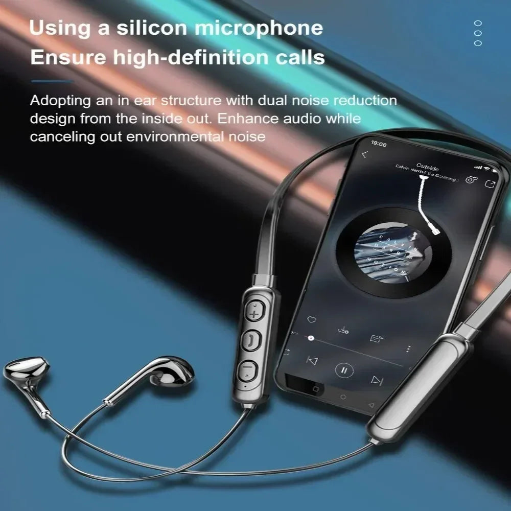 New Wireless Bluetooth 5.3 Neck-Hanging Type Stereo Bluetooth Earphone Earphones With Mic Bluetooth Headset Bluetooth Headphone