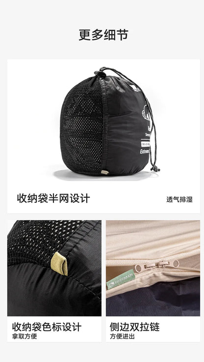 HIKEMAN Ultralight Portable Camping Sleeping Bag Liner Elastic Envelope Style for Adults Outdoor Hiking Washable Hotel Use