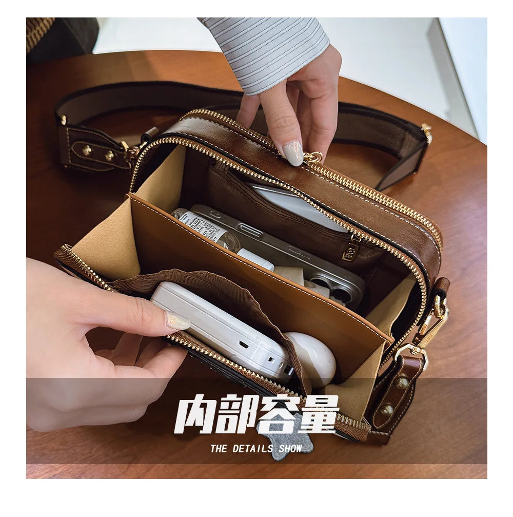 Luxury Crossbody Bags for Women New High Quality Soft Leather Samll Shoulder Bag Designer Casual Messenger Bags Sac A Main