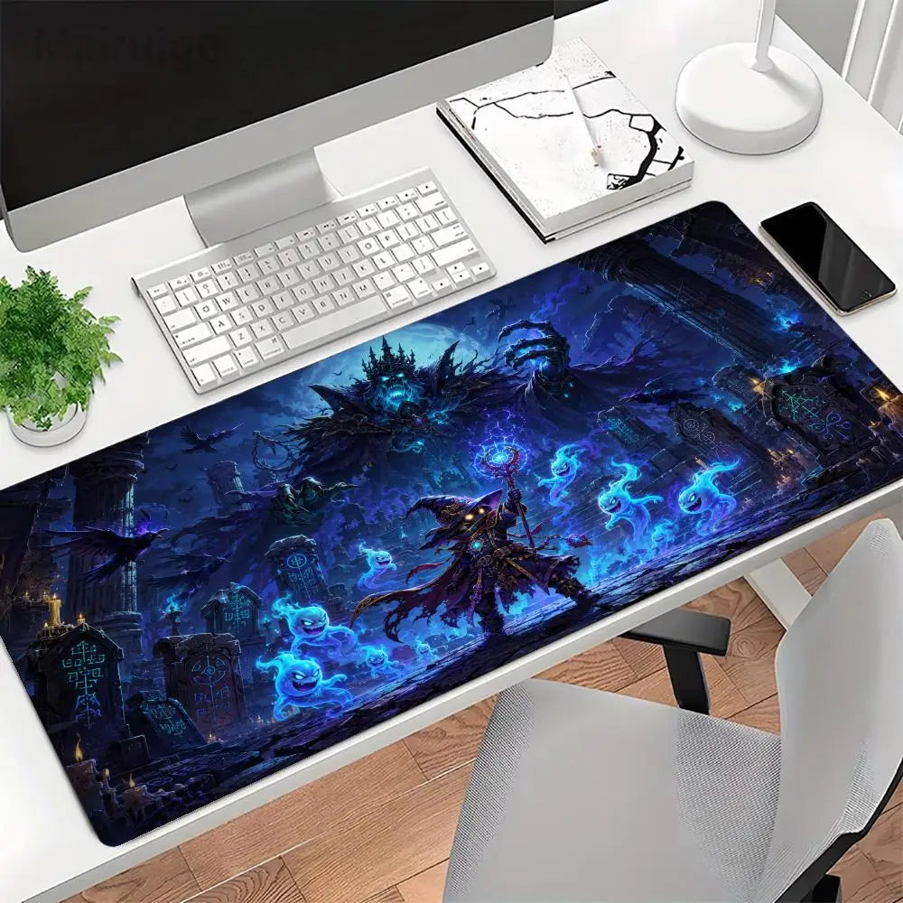 Mystical Wizard Big Size Mouse Pad Non-slip Rubber Base Desk Mat for Home Office Daily Use Deskpad Keyboard Pad Mouse Mat