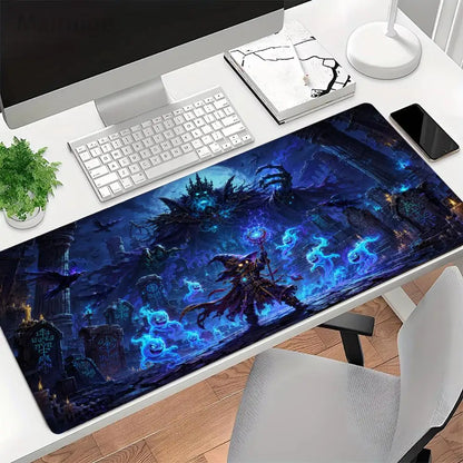Mystical Wizard Big Size Mouse Pad Non-slip Rubber Base Desk Mat for Home Office Daily Use Deskpad Keyboard Pad Mouse Mat