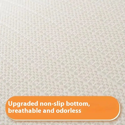 VIKAMA Flannel Carpet Modern Light Luxury Living Room Mat Bedroom Bedside Rug Simple Mat Large Rug Non-slip Washable Home Decor