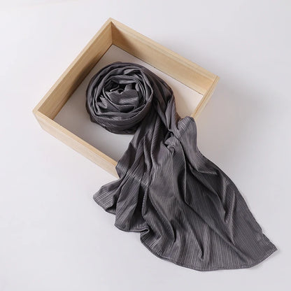 Ribbed Jersey Hijab Muslim Plain Scarf Crepe Hijab Scarf Soft Islamic Shawls Wraps Headband Voile Femme Musulman