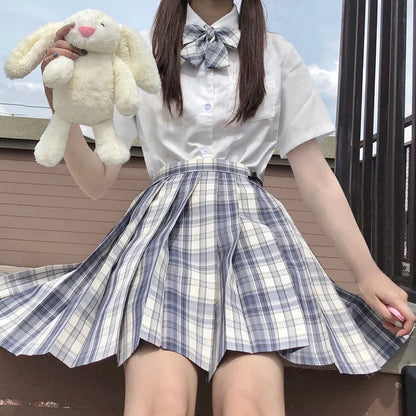 Japanese Bow Tie Skirt Set Student Pleated Skirt Jk Uniform Korean School Sexy Girl Preppy Style Seifuku Japanese School Uniform