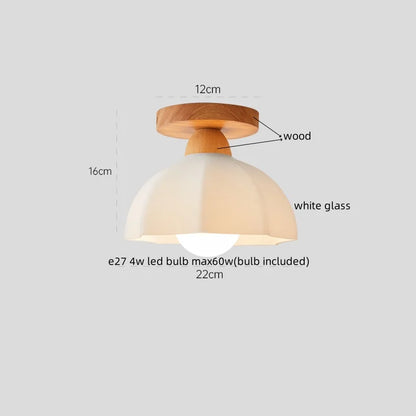 IWHD Home Lighting LED Ceiling Lights Decoration Aisle Porch Living Room Light Fixtures Nordic Ceiling Lamp Resin Copper Lustres