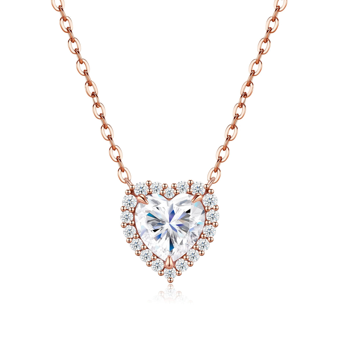 OIYIY Heart Moissanite Necklace for Women 925 Sterling Silver D VVS1 GRA Certified Lab Grown Diamond Pendant Luxury Jewelry Gift