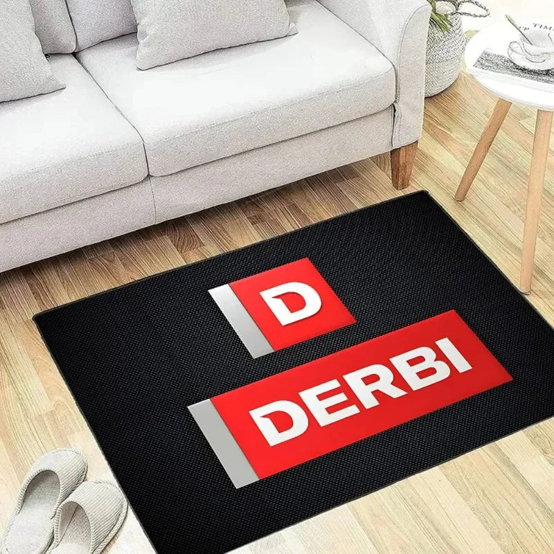 DERBIS Motorcycle Floor Mats Carpet Bedroom Decor Bedside Soft Carpets Home Living Room Anti-slip Rugs Lounge Area Rug Doormat