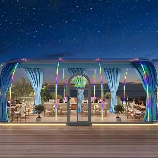 Prefab Luxury PC Outdoor Igloo Glamping Dome House Clear Bubble House Polycarbonate Geodesic Tent Hotel Use