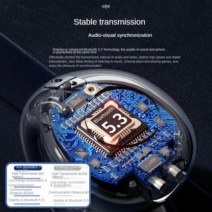 T75 Sport Bone-Conduction Bluetooth 5.3 Earphones HiFi Sound Wireless Headphones Earclip Waterproof Open Ear Headset Earring