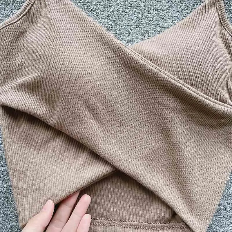  Irregular Casual Sport Camisole Women Strap Design Solid Fashion 2025 Y2K Elegant Ladies Chic Slim Tank Tops
