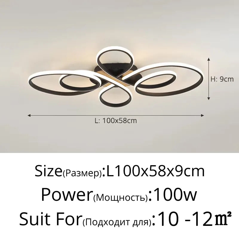 Simple Led Ceiling Light Creative Living Room Bedroom Study Dining Room Ceiling Lamp Nordic Modern Home Indoor Lighting Fixtures