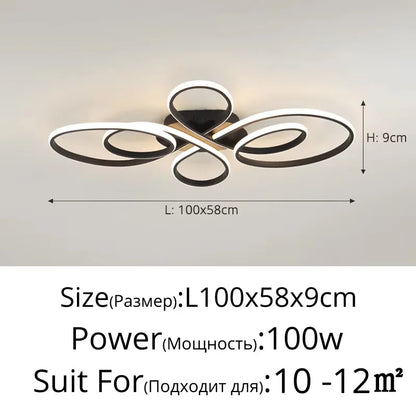Simple Led Ceiling Light Creative Living Room Bedroom Study Dining Room Ceiling Lamp Nordic Modern Home Indoor Lighting Fixtures