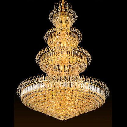 Luxury Crystal Chandeliers Villa Loft Living Room Decorate Lighting Chandelier Ceiling Lights Hotel Pendant Light Indoor Fixture