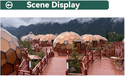 Outdoor Semi-Dome Igloo Camping Tent - Geodesic Dome Glass Sphere Tent Bubble House