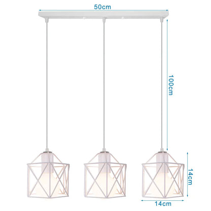 3 Heads Vintage Pendant Lights Wood Hanging Lamp Chandelier Industrial for Loft Dinning Living Room Kitchen Lighting Fixture LED