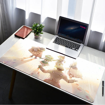 Made in Abyss Mouse Pad PC Gamer Large Lock Edge Soft  Gaming Mousepad 900X400MM Non-slip Rubber Computer Desk Mat Pad Mausepad