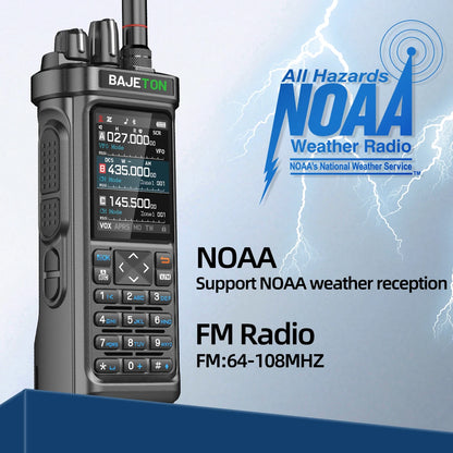 BAJETON BJ-9000 Walkie Talkie CB/SSB/RX/HF Receiver with GPS APRS 10W Bluetooth Phone Programming Same RT-950 PRO RT -950 Radio