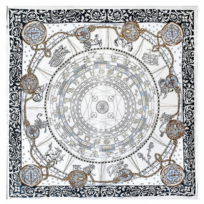 100% Pure Mulberry Silk Women Square Scarf Prints Headband Neckerchief Luxury Female Hair Ornament Female Bandana Scarves 53CM
