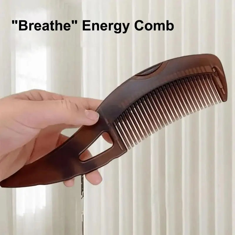 Oil-Control Energy Comb, Hollow Scalp Brush, No Shampoo Needed, Removes Grease & Dandruff, Hair Cleansing Massage Comb for Oily