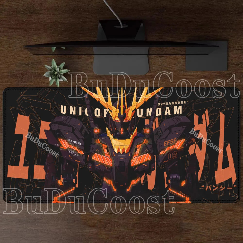 Mouse Pad Gundam RX-78-2 Anime Gaming XXL Non-slip Mousepad PC Computer Keyboard Office HD printing overlock esports Desk Mat