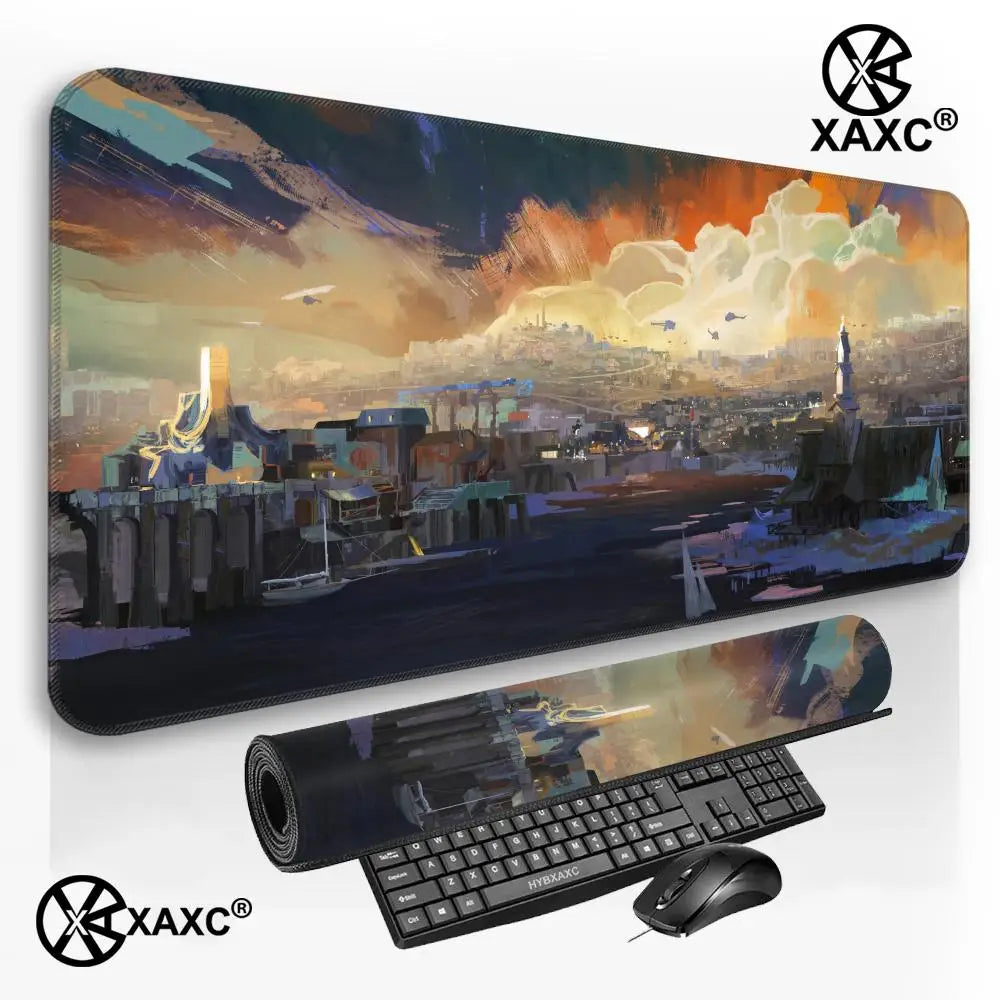 D-Disco E-Elysium Mouse Pad Large Gaming Mouse Pad Print Waterproof XXL Desk Mat For PC Laptop Non-Slip Desk Mat Carpet HYBXXC