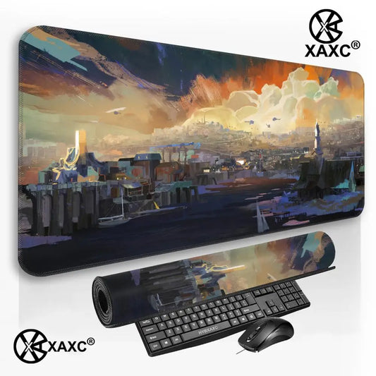 D-Disco E-Elysium Mouse Pad Large Gaming Mouse Pad Print Waterproof XXL Desk Mat For PC Laptop Non-Slip Desk Mat Carpet HYBXXC