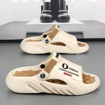 Men Sandals New Summer EVA Soft-soled Platform Slides Slippers Indoor Outdoor Walking Beach Shoes Flip Flops Mens Shoes
