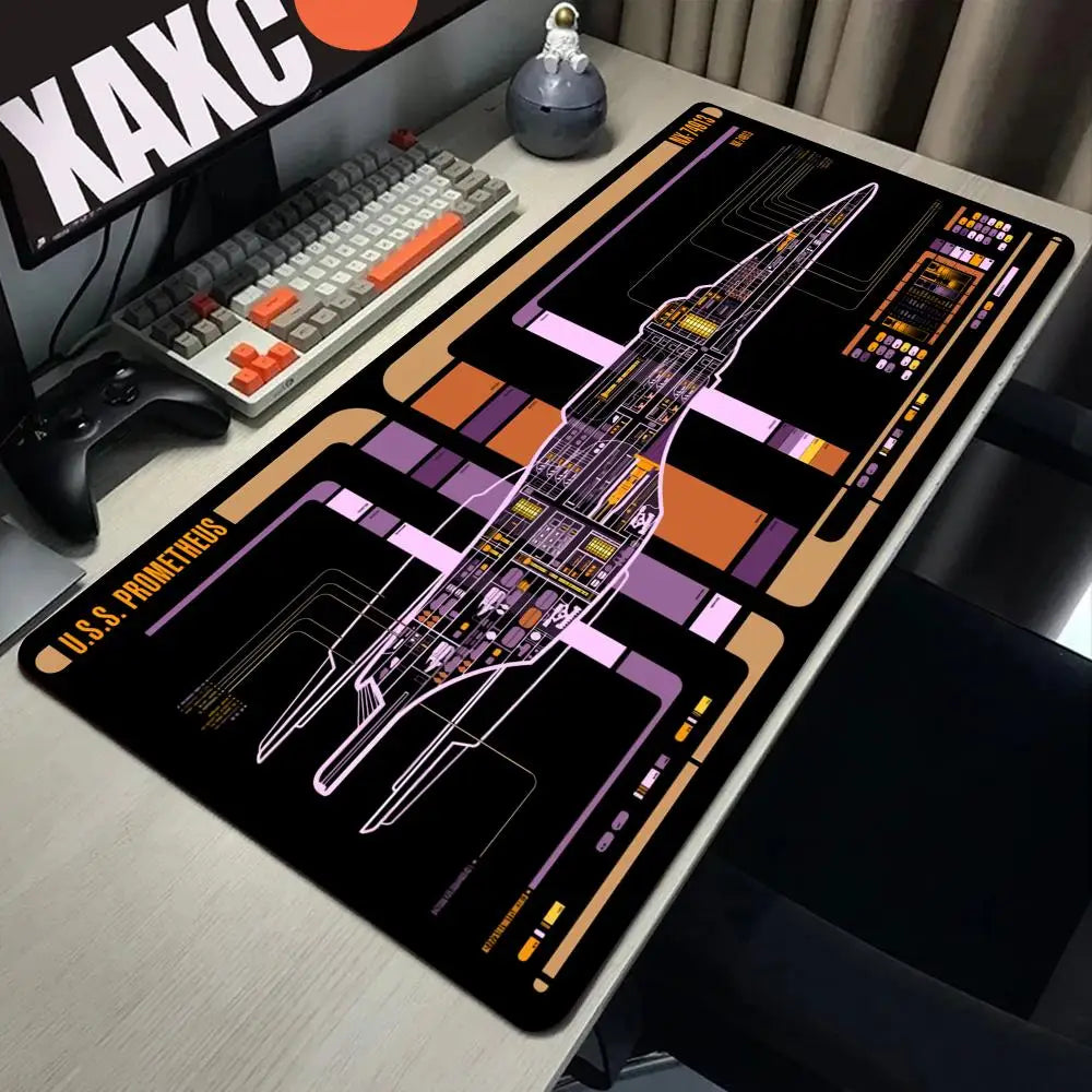 Sci Fi Console Display Table Mat, Jumbo Gamer Mouse Pad, Laptop Pad, Computer Accessories, Game Room Decor, Sci Fi Gifts