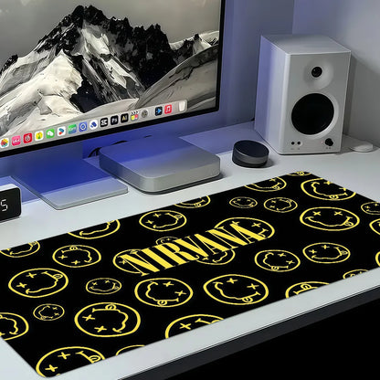 Hot Band N-Nirvanas Mouse Pad Non-slip Thickened MousePad Large Writing Lockedge Office Student Gaming Cushion