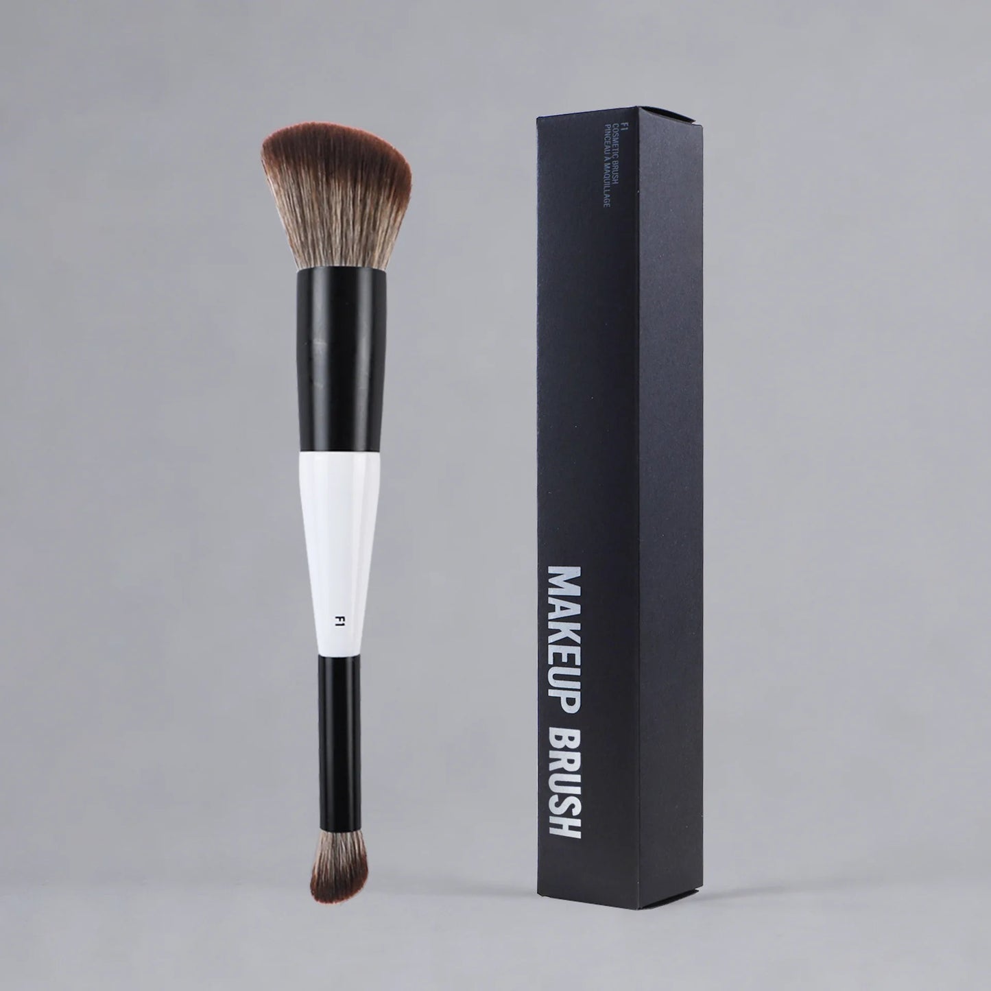 Dual-Ended Foundation Face Brush F4 Powder F1 Blush Contour F2 Makeup Brushes with Box Packaging