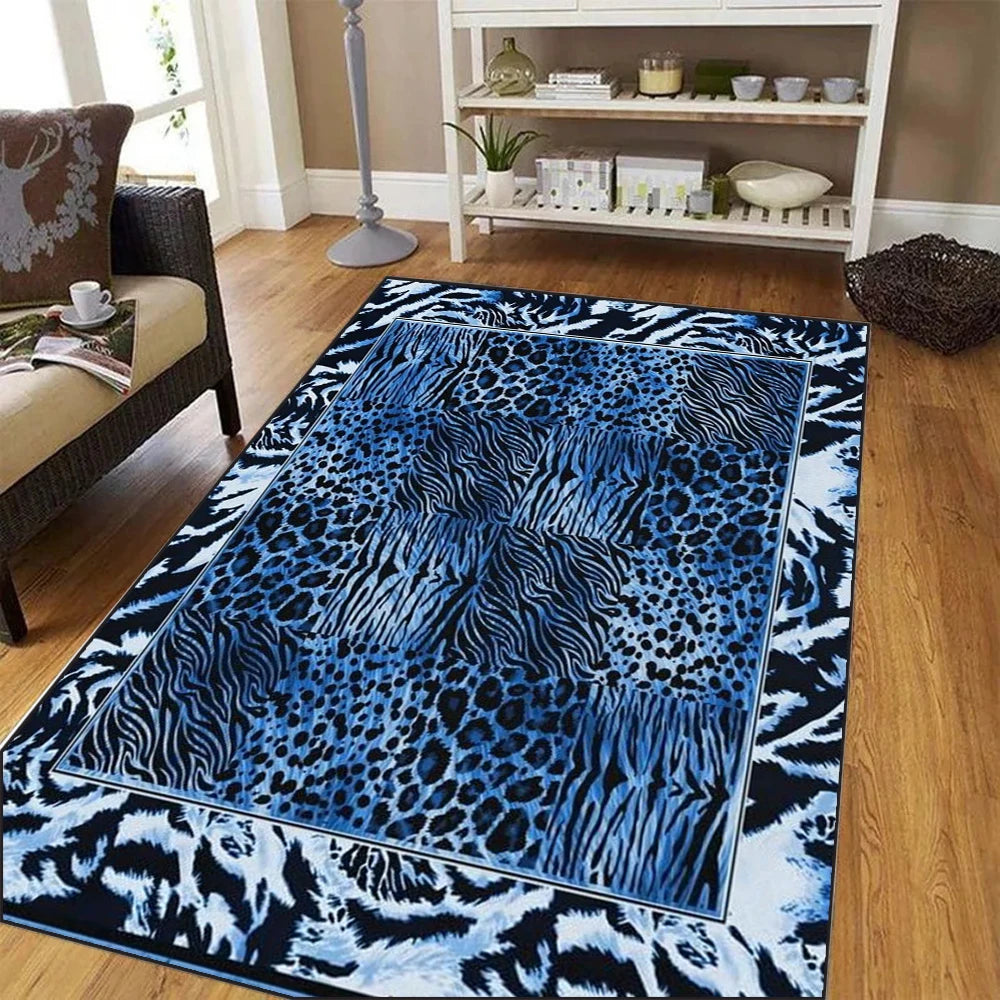 Leopard print Carpet for Living Room Decoration Modern Abstract Home Office Large Area Rugs Decor Soft Bedroom Lounge Floor Mat